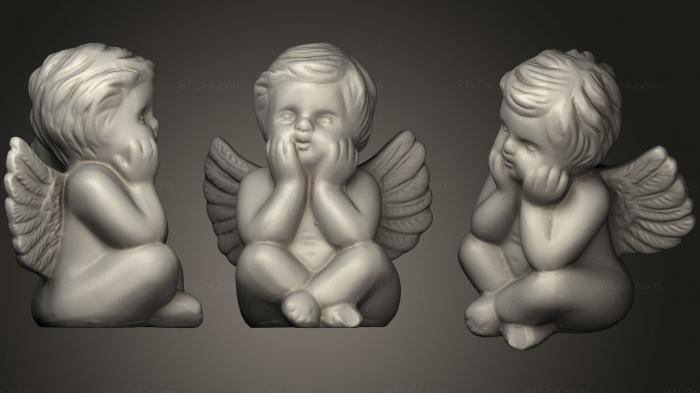 3d модели ангелы (Ангел Херувим 3, AN_0194) 3D модель для ЧПУ станка